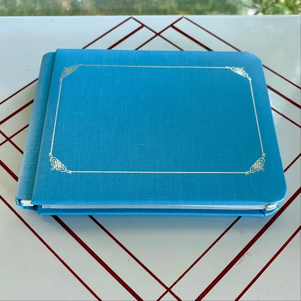 Creative Memories Blue Scrapbook Album Small Blank Memory Book 6x8